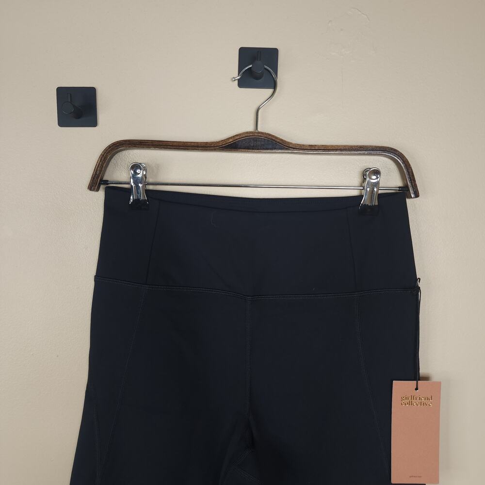 Girlfriend Collective High-Rise Bike Short in Black Size L - Picture 3 of 7